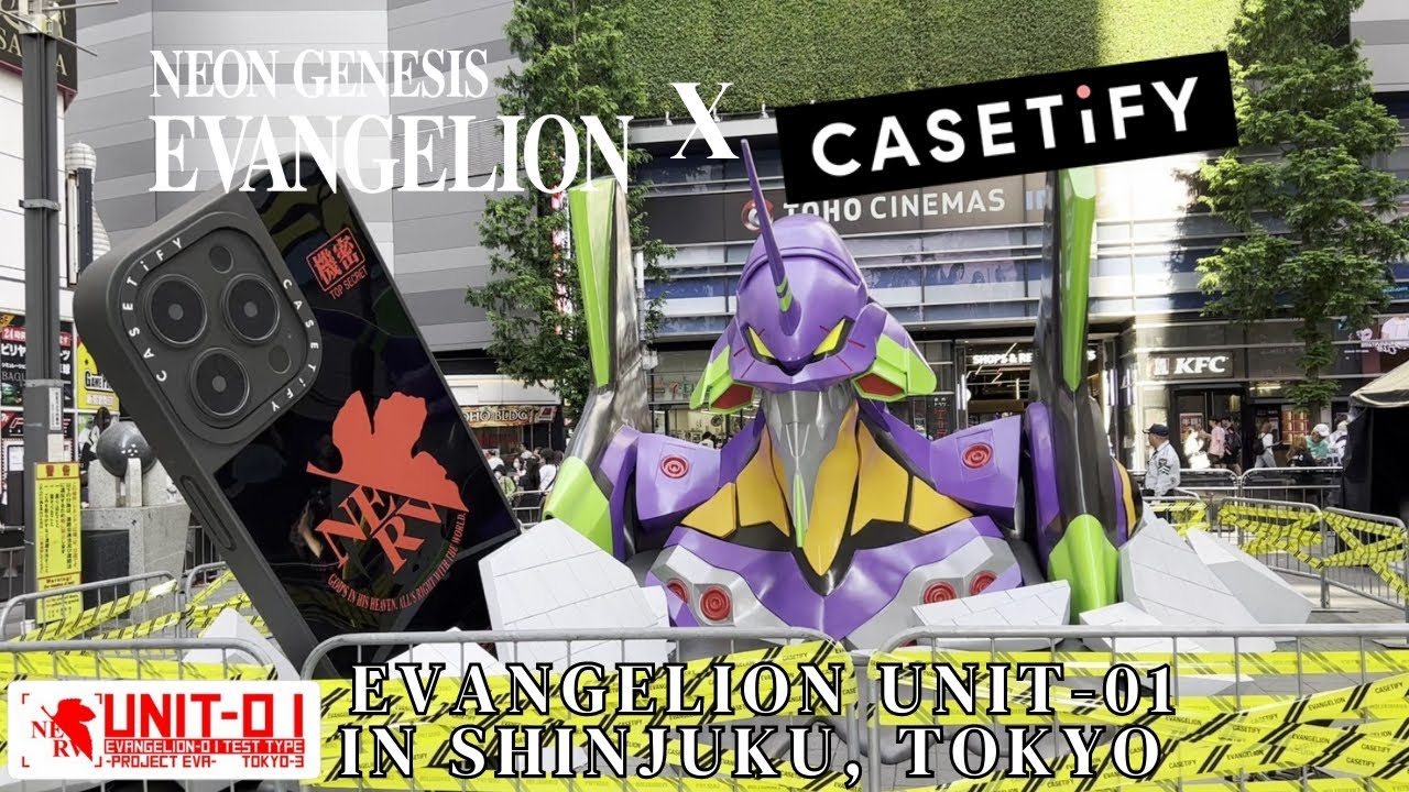 Neon Genesis Evangelion x CASETiFY Project | Evangelion Unit-01 Appear on  Shinjuku, Tokyo!