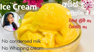 ️අයිස් ක්‍රීම්‍ බ්‍රෙන්ඩර් එකේ හදමු No condensed milk ice cream |How to make ice cream Ape Ambula