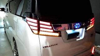 PREMIUM LED TAIL LAMP fn.FLV for 30VELLFIRE 流れるウィンカー