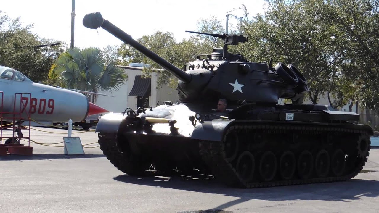 M47 Patton Tank on the Move - YouTube