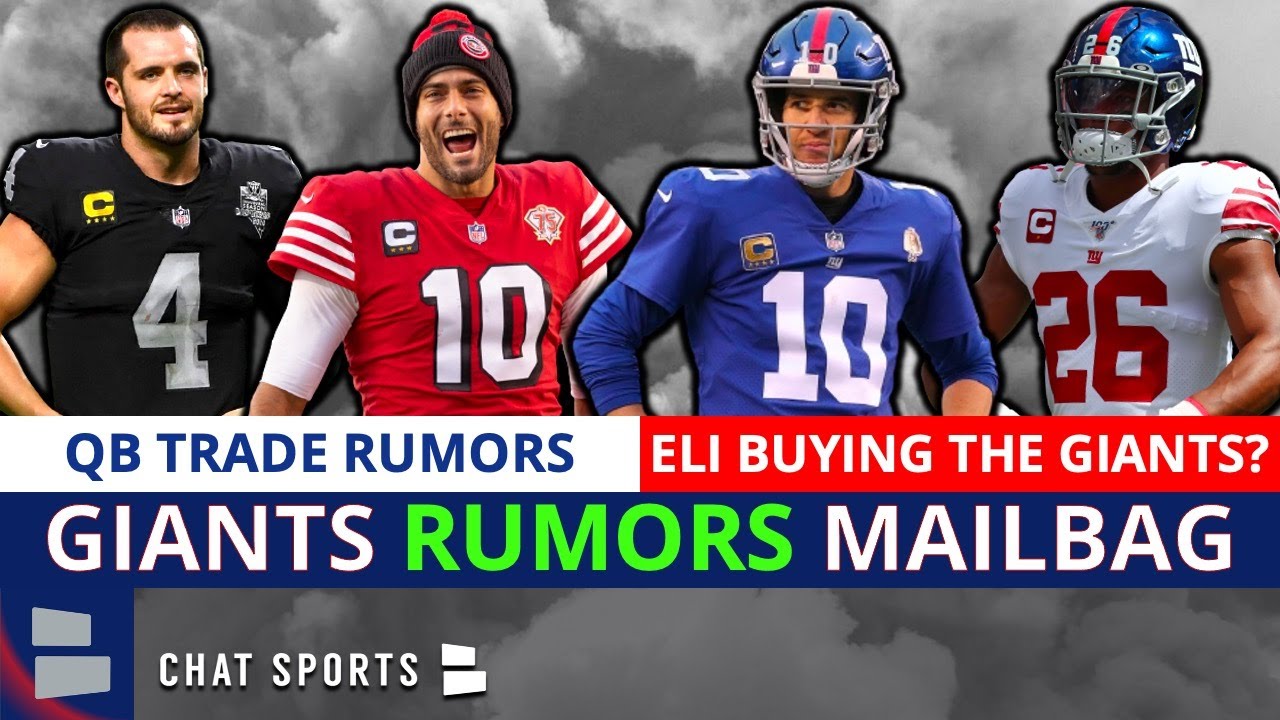 NY Giants Trade Rumors On Derek Carr & Jimmy Garoppolo + Eli Manning