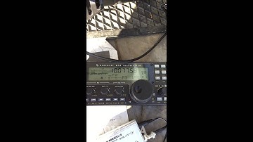 Testing VLF converter and active antenna on KX3, receiving DCF77.