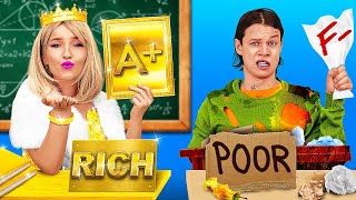 RICH vs. POOR DRAWING CHALLENGE || Epic Showdown! Easy Hacks to Draw a Portrait by 123 GO! FOOD by 123 GO! FOOD 9,941 views 1 month ago 2 hours, 3 minutes