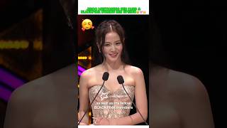 JISOO mentioning her fans and BLACKPINK during her speech🥹🩷👑#blackpink #jisoo #kimjisoo #blink #fyp