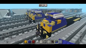 Minecraft Tutorial How to make a  CSX 1982 Seaboard System Heritage unit ES44AH