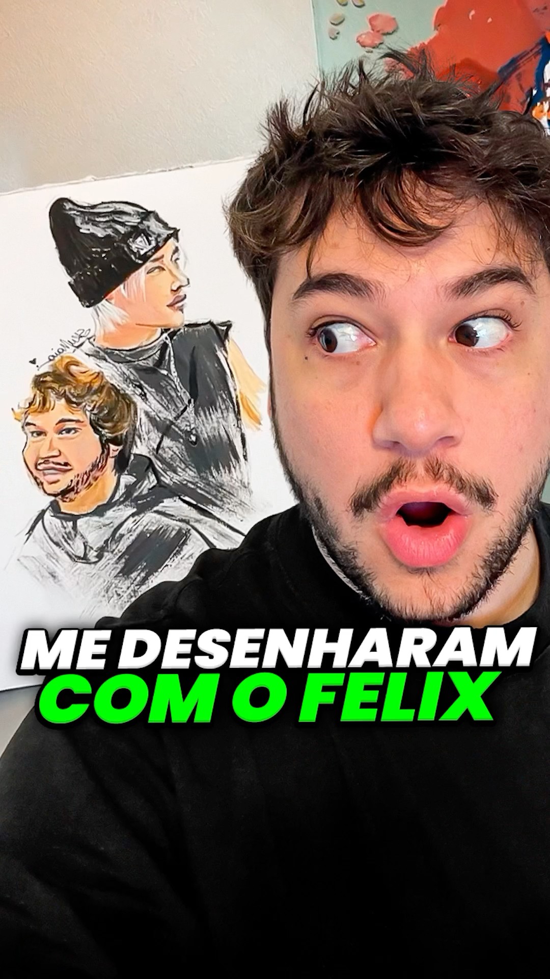 me desenharam! #livedobrino #humor #MundinhoBrino