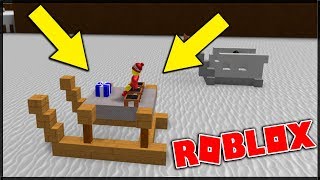 VÁNOČNÍ SANĚ JAKO LOĎIČKA ! - DOKÁŽOU TO AŽ NA KONEC? - Build A Boat For Treasure!