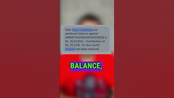 How to check EPF balance online by message ,how to check credit score online on WhatsApp