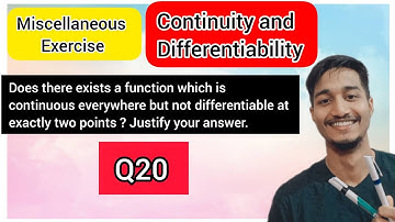 Question 20 miscellaneous ch 5 class 12 | ch 5 miscellaneous class 12 q20