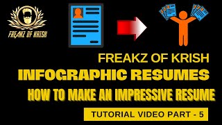 INFOGRAPHIC RESUME TUTORIAL VIDEO PART - 5 || UDEMY FREAKZOFKRISH | HOW TO MAKE AN IMPRESSIVE RESUME