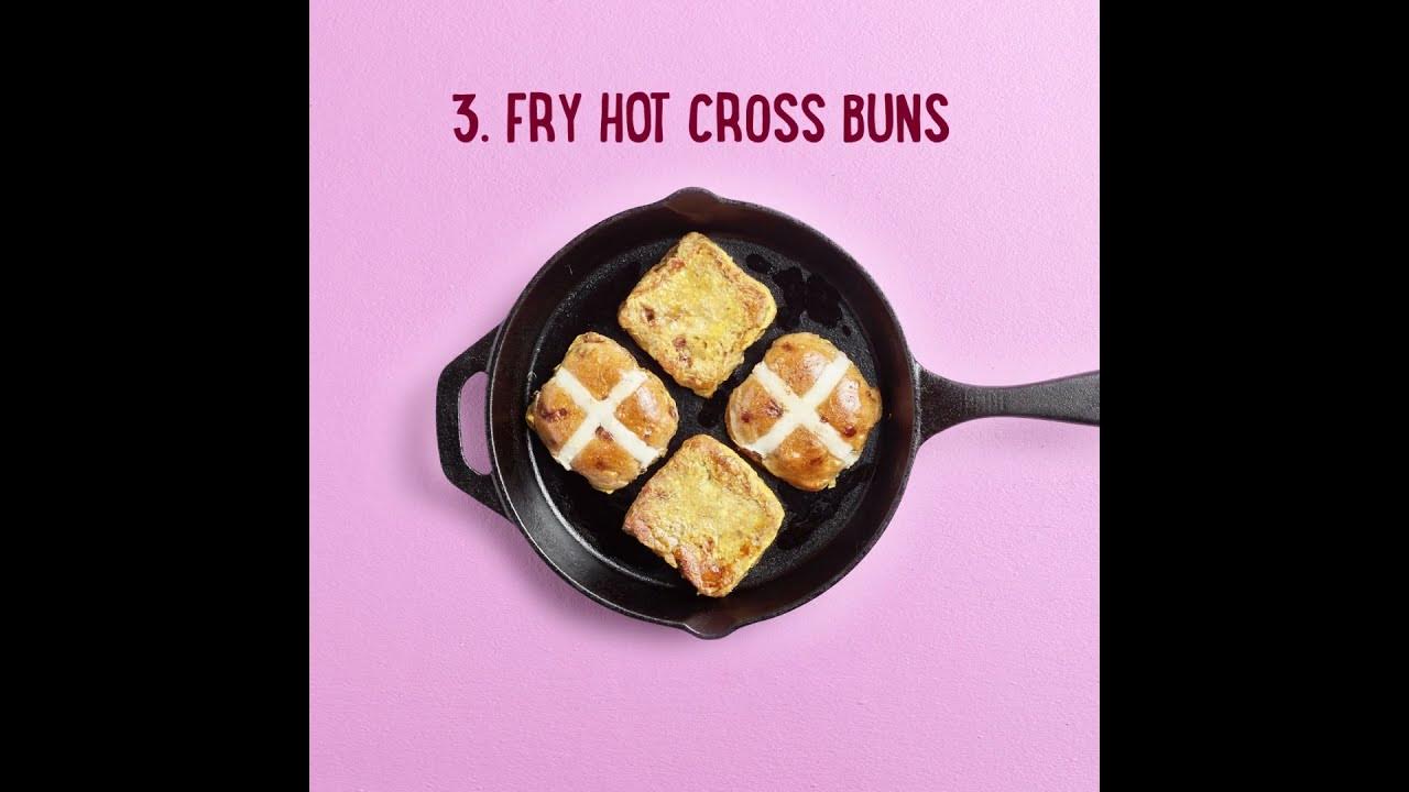 French Toast hot cross bun recipe YouTube