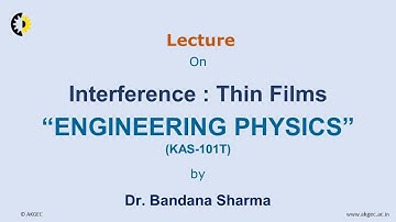 ENGINEERING PHYSICS LECTURE 38 