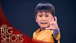 This Young Bruce Lee Lookalike Has The Fastest Hands In The World | Little Big Shots