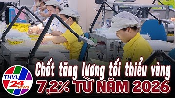 Chốt tăng lương tối thiểu vùng 7,2% từ năm 2026