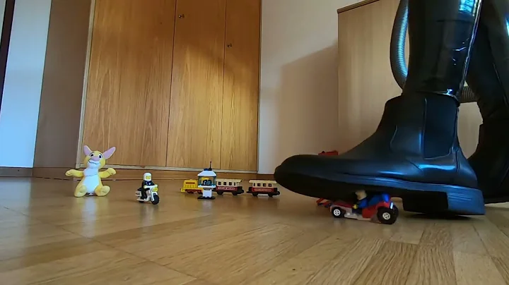 Vacuuming my sons room after playing