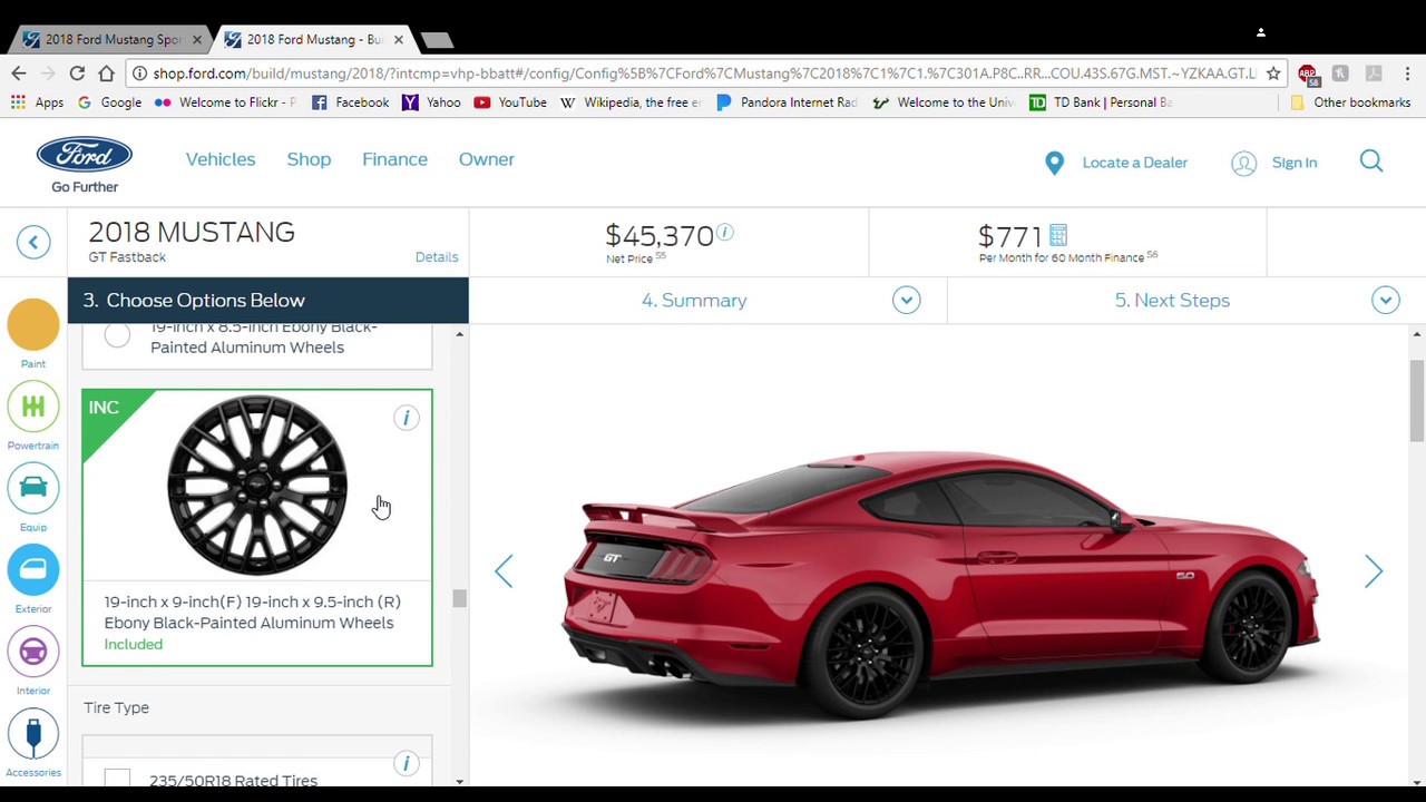 My Mustang Spec On The Build And Price Tool You My Mustang Spec On The Build And Price Tool