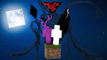 Surviving Minecraft ONE BLOCK with The Broken Script