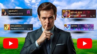 Top 4 Biggest YouTuber of Free Fire Friend Request || 😅