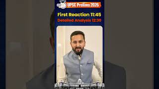 UPSC 2026 Prelims Exam Analysis LIVE Today | First Impression + Complete Answer Key Discussion