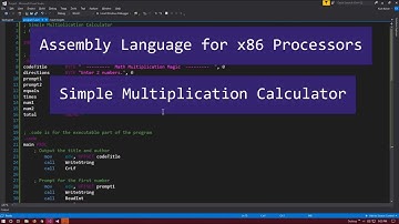 Code a Multiplication Calculator in MASM - Assembly Language for x86 Processors