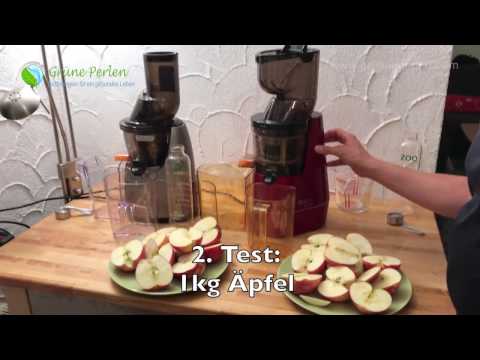 Whole Slow Juicer Test ➠ Zebra vs  Kuvings B6000 | GrünePerlen.com