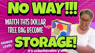 DOLLAR TREE STORAGE HACK!  AMAZING DOLLAR TREE TRANSFORMATION! first ever makeover like this!