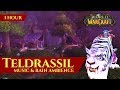 Vanilla Teldrassil Night Elf Music & Night Rain Ambience (1 hour, World of Warcraft Classic)