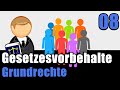 Die verschiedenen Gesetzesvorbehalte - Staatsrecht II 08