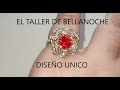 COMO HACER UN ANILLO ROSA DE ALAMBRE CON CENEFA DE AROS-HOW TO MAKE A PINK RING OUT OF WIRE RINGS