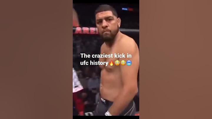 Nick Diaz’s flying kick of doom😳😳
