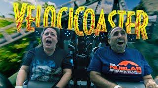 VelociCoaster - Can’t Believe We Rode THIS! [Full Ride & Queue]