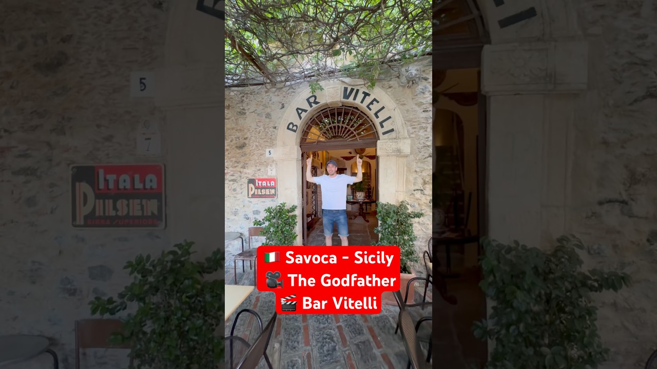 Bar Vitelli - Savoca | The Godfather #thegodfather #savoca #movie #shortvideo #italytravel ✔️ #183