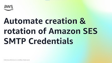 Automate creation & rotation of Amazon SES SMTP Credentials | Amazon Web Services
