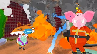 มาหัดดับเพลิงกัน ToFu-Firefighter Game เกมส์ดับเพลิงมหาสนุก EP.1 screenshot 1