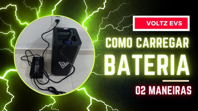 COMO CARREGAR A BATERIA DA VOLTZ EVS. 