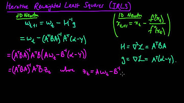 (ML 15.7) Logistic regression (binary) - applying Newton
