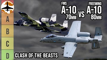 Which Warthog Reigns Supreme? - FMS A-10 70mm vs Freewing A-10 80mm Tier Ranking