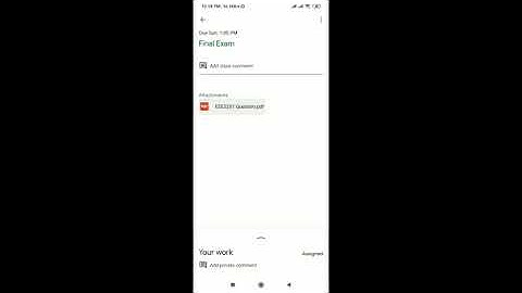 How to download question and upload answer script to google classroom