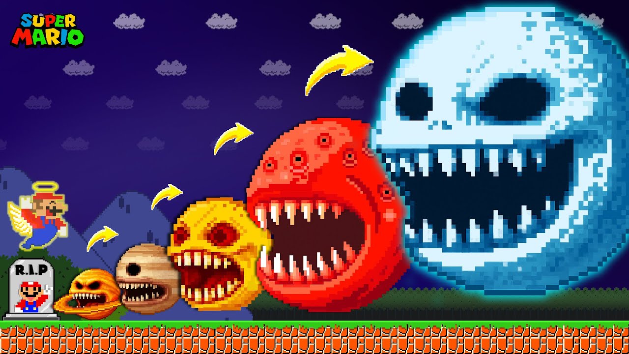 Super Mario Bros., Upgrading Hungry The MOON Wakes Up R.I.P Mario | Part 1