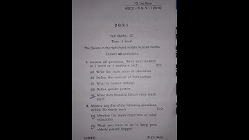 +3 1st semester question paper (sambalpur University) Ethics and values