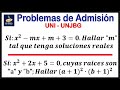 ECUACIONES : Problemas de Examen de Admisión UNI - UNJBG