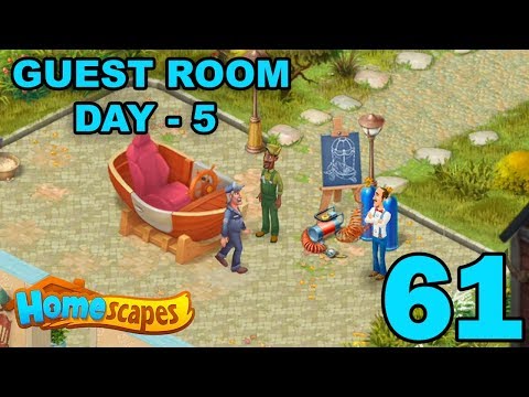 HOMESCAPES STORY WALKTHROUGH - GUEST ROOM - DAY 5 - GAMEPLAY - #61