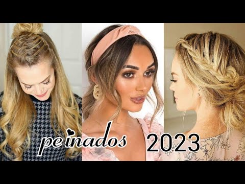 PEINADOS DE MODA 2023  PEINADOS FÁCILES Y BONITOS  YouTube