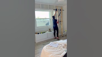 Making a library with sliding ladder out of billy bookcases and hardware from Amazon!