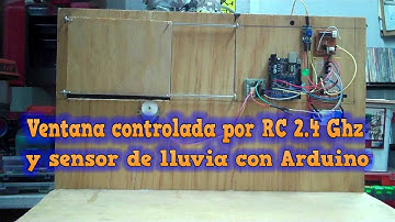 EDCAV_141 Demo Ventana RC y Sensor de lluvia con Arduino