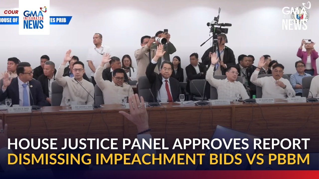House Justice panel approves report dismissing impeachment bids vs PBBM | GMA Integrated News