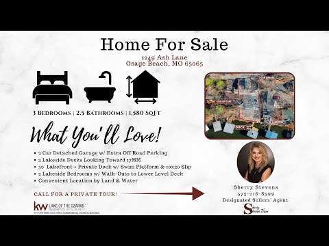 1249 Ash Lane, Osage Beach, MO home video tour