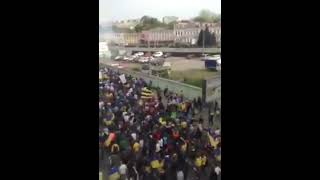 Митинг в Харькове – футбольные фанаты против 