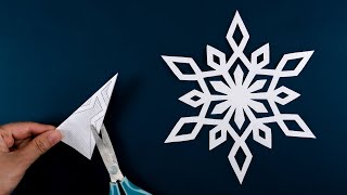 Paper Snowflakes #12  How to make Snowflakes out of paper  Easy DIY Christmas decoration ideas