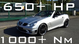 Mercedes Slk 55 Amg Supercharged - Onboard Autobahn 0-310 Km/H & Sound & Acceleration